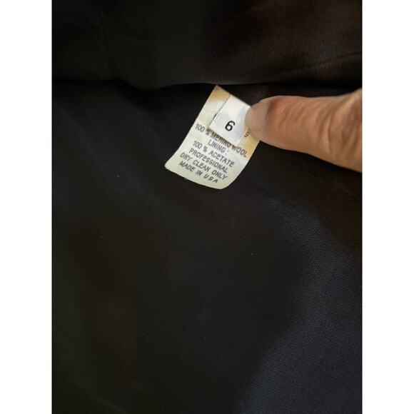 Vintage VTG J Percy 100% Merino Wool Women’s 6 Coat Jacket Blue Double Breasted - Picture 8 of 10